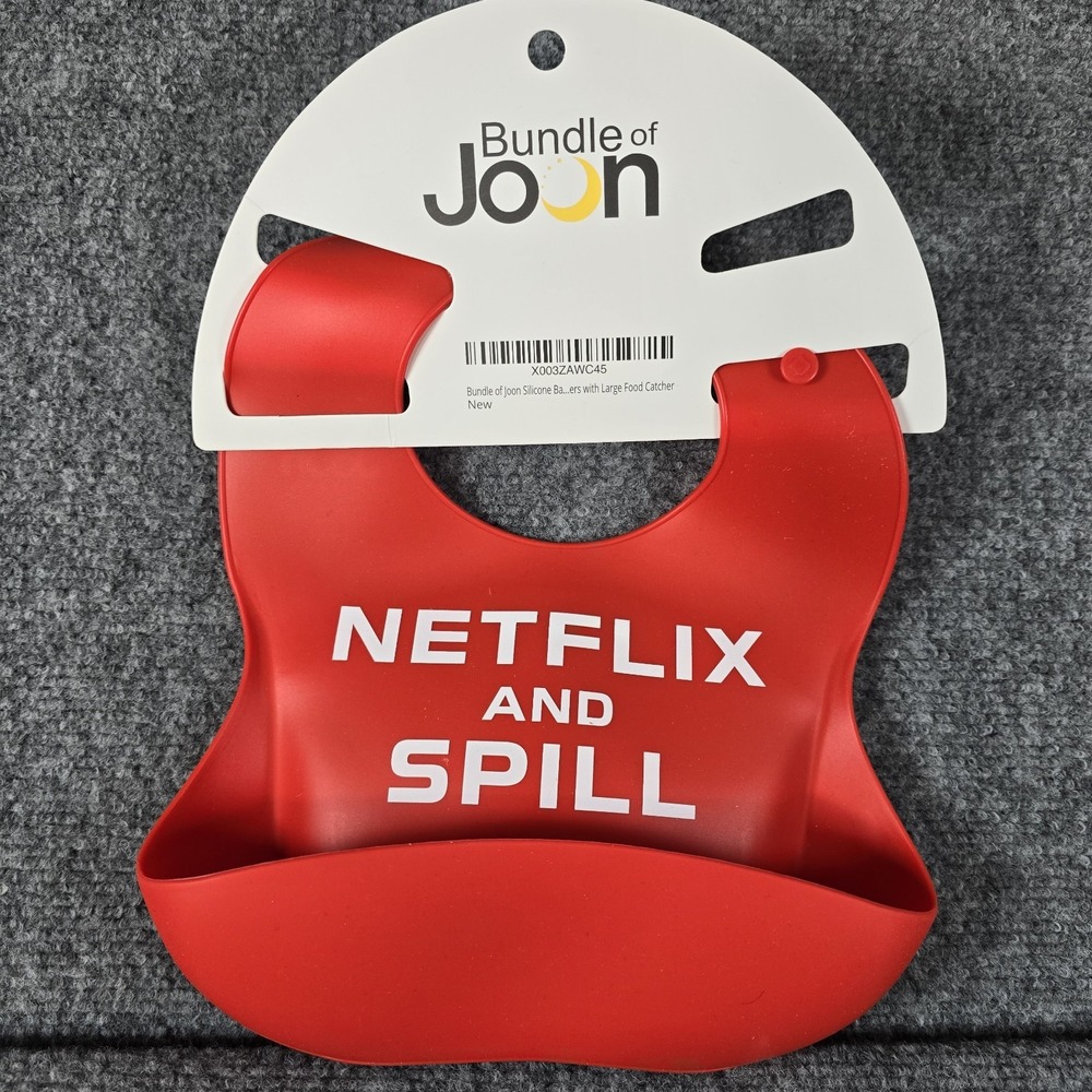 Netflix And Spill Bib Bundle Of Joon Red Spill‎ Bib